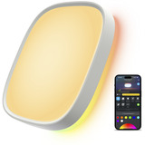 Govee 30cm RGBWW + RGBIC Lámpara de Techo Inteligente Cuadrada, Luz de LED 