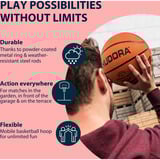 HUDORA Start Basketballständer 260, Aparato para fitness rojo/Negro