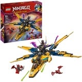 LEGO NINJAGO Super Jet de la Tormenta de Ras y Arin, Juegos de construcción Juego de construcción, 8 año(s), Plástico, 510 pieza(s), 752 g