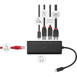 Lindy Estación de acoplamiento mini USB-C negro