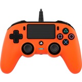 Nacon PS4OFCPADORANGE mando y volante Naranja Gamepad Analógico/Digital PlayStation 4 naranja/Negro, Gamepad, PlayStation 4, Botón Compartir, Analógico/Digital, Alámbrico, Naranja