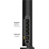 Netgear Nighthawk RAX9 AX1800 Router WiFi 6 de Doble Banda Wi-Fi 6 (802.11ax), Doble banda (2,4 GHz / 5 GHz), Ethernet, Negro, Router de sobremesa