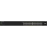 Netgear Smart Managed Essentials Switch (GS324TPv2), Interruptor/Conmutador negro