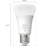 Philips Hue Kit de inicio: 3 bombillas inteligentes E27 (1100) + regulador de intensidad, Lámpara LED Philips Hue White Kit de inicio: 3 bombillas inteligentes E27 (1100) + regulador de intensidad, Bombilla inteligente, Blanco, Bluetooth/Zigbee, LED integrado, E27, Blanco suave