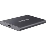 SAMSUNG Portable SSD T7 2000 GB Gris, Unidad de estado sólido gris, 2000 GB, USB Tipo C, 3.2 Gen 2 (3.1 Gen 2), 1050 MB/s, Protección mediante contraseña, Gris