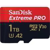 SanDisk Extreme PRO 1000 GB MicroSDXC UHS-I Clase 10, Tarjeta de memoria 1000 GB, MicroSDXC, Clase 10, UHS-I, 200 MB/s, 140 MB/s