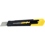 Stanley 1-10-151 cúter Negro, Amarillo Cúter de cuchillas intercambiables, Cuchillo para moquetas negro/Amarillo, 16 cm, 1,8 cm