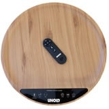 Unold 86545 calefactor eléctrico Interior Negro, Madera Ventilador eléctrico, Termoventiladores negro/Madera, Ventilador eléctrico, Cerámico, 1,2 m, Interior, Negro, Madera, Plástico