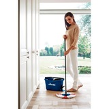 Vileda Set de fregona Turbo Easy Wring & Clean Box, Limpiador de suelo azul/Negro