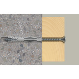 fischer Taco de expansión SX Plus 10x80, Pasador gris claro