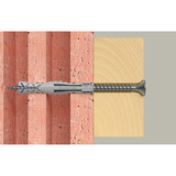 fischer Taco de expansión SX Plus 10x80, Pasador gris claro