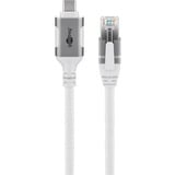 goobay Cable Ethernet USB-C 3.2 Gen2 conector > conector RJ-45, Adaptador de red blanco