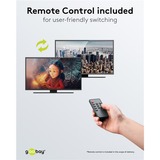 goobay Conmutador matriz HDMI 4 a 2 (4K @ 60Hz), Splitter HDMI negro