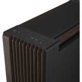 ASUS PROART PA602 WALNUT WOOD TG PWM MODERN BLACK, Cajas de torre marrón/Madera, Midi Tower, PC, Negro, Madera, ATX, DTX, EATX, micro ATX, Mini-DTX, Mini-ITX, Metal, Madera, Juego