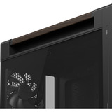 ASUS PROART PA602 WALNUT WOOD TG PWM MODERN BLACK, Cajas de torre marrón/Madera, Midi Tower, PC, Negro, Madera, ATX, DTX, EATX, micro ATX, Mini-DTX, Mini-ITX, Metal, Madera, Juego