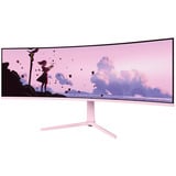 Arozzi AZ-NO-49TUW165, Monitor de gaming rosa neón