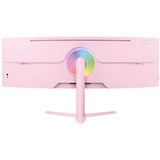 Arozzi Nova 49TUW165, Monitor de gaming rosa neón