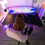 Arozzi Nova 49TUW165, Monitor de gaming rosa neón