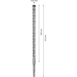 Bosch Expert Broca para martillo SDS plus-7X, Taladro Martillo perforador, Hammer drill bit, 1,4 cm, 315 mm, Concreto, Piedra, 25 cm