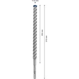 Bosch Expert Broca para martillo SDS plus-7X, Taladro Martillo perforador, Hammer drill bit, 1,7 cm, 315 mm, Concreto, Piedra, 25 cm