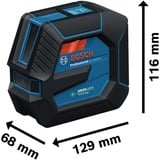 Bosch Láser de líneas GLL 20-22 G Professional azul/Negro