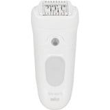 Braun Silk-épil 5 5-011 Blanco, Depiladora blanco/Plateado, Blanco, MicroGrip, 0,5 mm, Batería, Alemania