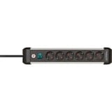 Brennenstuhl 1391030600, Regleta negro/Plateado