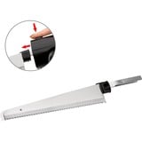 Clatronic EM 3702 cuchillo eléctrico 120 W Negro, Plata negro/Acero fino, Negro, Plata, Pan, Pescados, Fruta, Carnes, Repostería, Vegetal, Hoja recta, 120 W, Corriente alterna, 220 - 240 V