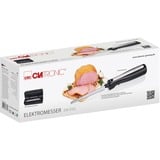 Clatronic EM 3702 cuchillo eléctrico 120 W Negro, Plata negro/Acero fino, Negro, Plata, Pan, Pescados, Fruta, Carnes, Repostería, Vegetal, Hoja recta, 120 W, Corriente alterna, 220 - 240 V