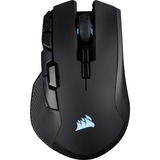 Corsair IRONCLAW RGB ratón mano derecha RF Wireless + Bluetooth + USB Type-A Óptico 18000 DPI, Ratones para gaming negro, mano derecha, Óptico, RF Wireless + Bluetooth + USB Type-A, 18000 DPI, Negro