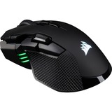 Corsair IRONCLAW RGB ratón mano derecha RF Wireless + Bluetooth + USB Type-A Óptico 18000 DPI, Ratones para gaming negro, mano derecha, Óptico, RF Wireless + Bluetooth + USB Type-A, 18000 DPI, Negro