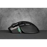 Corsair IRONCLAW RGB ratón mano derecha RF Wireless + Bluetooth + USB Type-A Óptico 18000 DPI, Ratones para gaming negro, mano derecha, Óptico, RF Wireless + Bluetooth + USB Type-A, 18000 DPI, Negro
