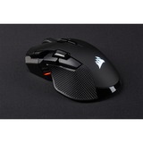 Corsair IRONCLAW RGB ratón mano derecha RF Wireless + Bluetooth + USB Type-A Óptico 18000 DPI, Ratones para gaming negro, mano derecha, Óptico, RF Wireless + Bluetooth + USB Type-A, 18000 DPI, Negro