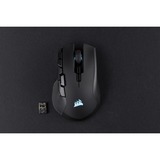 Corsair IRONCLAW RGB ratón mano derecha RF Wireless + Bluetooth + USB Type-A Óptico 18000 DPI, Ratones para gaming negro, mano derecha, Óptico, RF Wireless + Bluetooth + USB Type-A, 18000 DPI, Negro