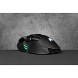 Corsair IRONCLAW RGB ratón mano derecha RF Wireless + Bluetooth + USB Type-A Óptico 18000 DPI, Ratones para gaming negro, mano derecha, Óptico, RF Wireless + Bluetooth + USB Type-A, 18000 DPI, Negro