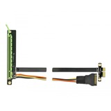 DeLOCK 85762 tarjeta y adaptador de interfaz Interno PCIe, Tarjeta de ampliación PCIe, PCIe, Negro, Verde, 0,3 m, 1 pieza(s)
