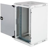 Digitus Carcasas de pared combinadas de 254 mm (10″) y 482,6 (19″) mm, Armario IT gris claro, 6 (19″) mm, Bastidor de pared, 10U, 30 kg, Bloqueo del teclado, Gestión de cables, 10,3 kg