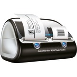 Dymo LabelWriter ™ 450 TwinTurbo, Impresora de etiquetas negro/Plateado, Térmica directa, 600 x 300 DPI, Negro, Plata