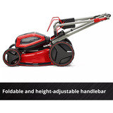 EINHELL Cortacésped profesional a batería GP-CM 36/47 S Li BL, 36 Voltios (2x18 Voltios) rojo/Negro