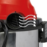 EINHELL TH-VC 1930 SA 30 L Aspiradora de tambor Seca y húmeda 2000 W Sin bolsa, Aspiradora en húmedo y en seco rojo, 2000 W, Aspiradora de tambor, Seca y húmeda, Sin bolsa, 30 L, 80 dB
