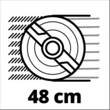 Einhell Akku-Rasenmäher GE-CM 36/48 Li M-| Solo Cortacésped manual Batería Negro, Rojo rojo/Negro, Cortacésped manual, 48 cm, 3 cm, 7,5 cm, Escalonado, Aire