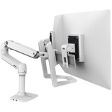 Ergotron LX Series 98-037-062 soporte para monitor 25,4 cm (10") Blanco Escritorio, Mango blanco, 14,5 cm (5.7"), 25,4 cm (10"), Blanco