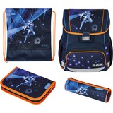 Herlitz Cartera de escuela azul oscuro/Naranja