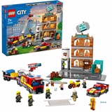 LEGO 60321 City Cuerpo de Bomberos, Set con Garaje de Juguete, Juegos de construcción Set con Garaje de Juguete, Juego de construcción, 7 año(s), Plástico, 766 pieza(s), 1,78 kg