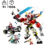 LEGO Meca Tigre de Cooper y Bólido de Zero, Juegos de construcción Juego de construcción, 9 año(s), Plástico, 1006 pieza(s), 1,62 kg