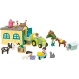 PLAYMOBIL Junior: Aventura en la granja con tractor, remolque y amigos animales, Juegos de construcción 