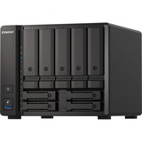 QNAP TS-H973AX NAS Torre Ryzen Embedded V1500B 8 GB DDR4 0 TB QuTS hero Negro negro, NAS, Torre, Ryzen Embedded, V1500B, 8 GB, DDR4