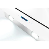 Respekta CH 77060 WA, Campana extractora blanco/Acero fino