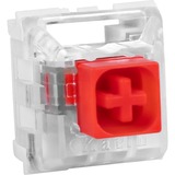 Sharkoon Kailh Box Red Switch-Set, Interruptor de botón rojo/Transparente