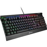 Sharkoon Skiller Mech SGK3 teclado USB AZERTY Francés Negro, Teclado para gaming negro, USB, Interruptor mecánico, AZERTY, LED RGB, Negro